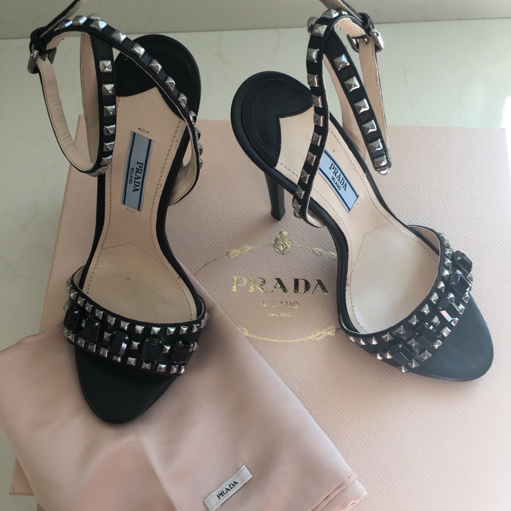 NEW:  Prada Stud Sandal